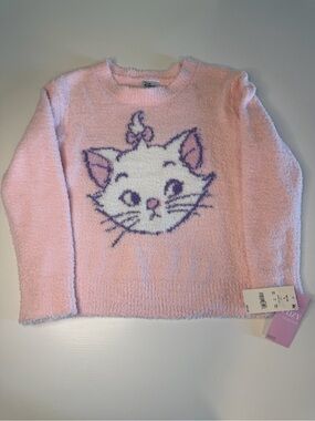 Aristocats - MAD Engine Cozy Pink Fuzzy Knit Pullover